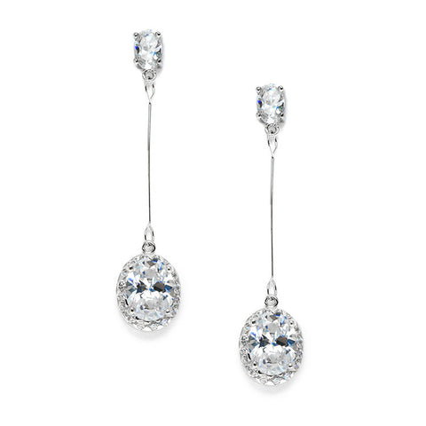 3 Tier Dream Pear Shaped Drop Earrings