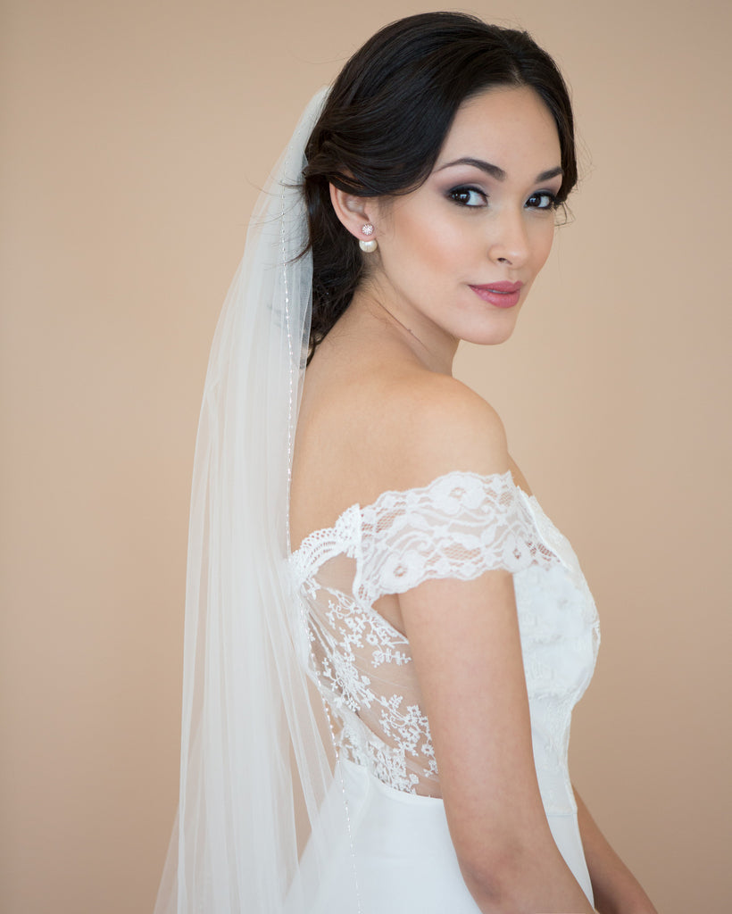 Beaded Wedding Veil