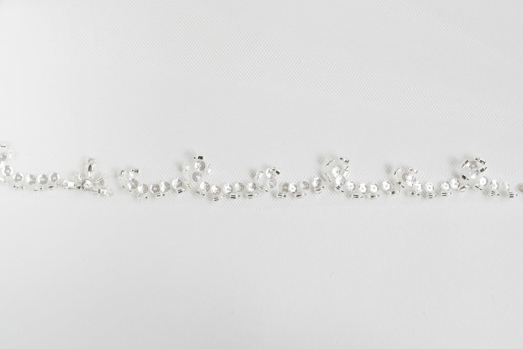 Beaded Wedding Veil