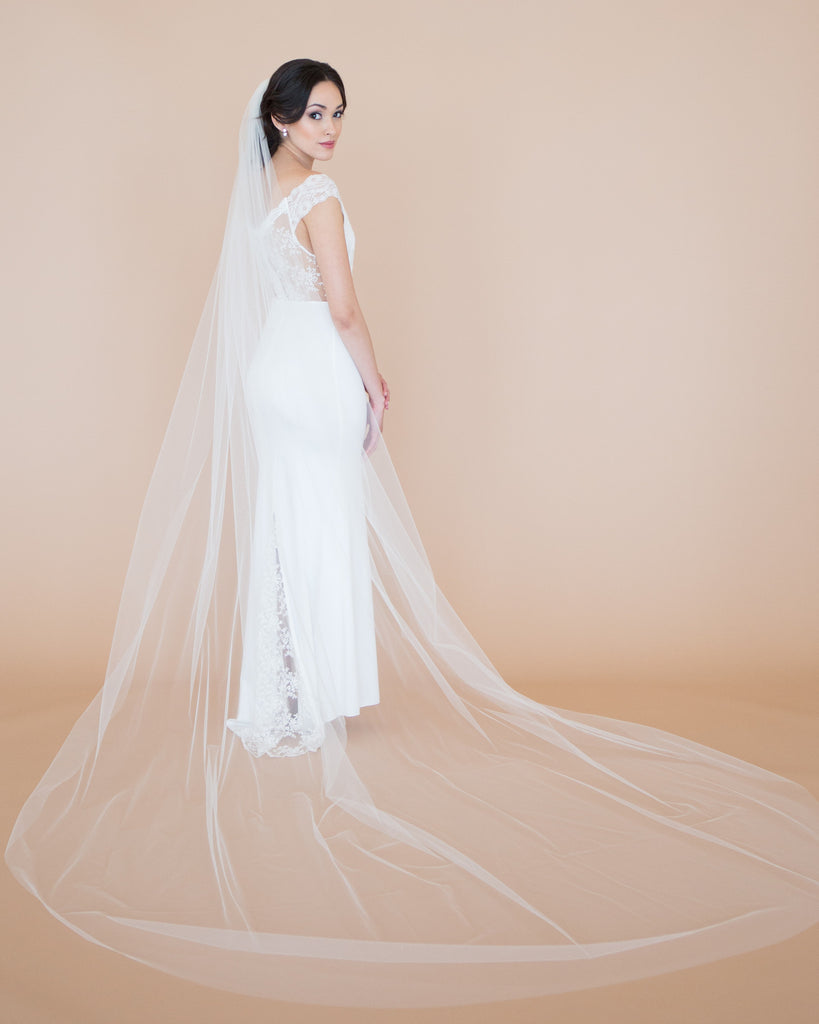 Cathedral Cut Edge Veil