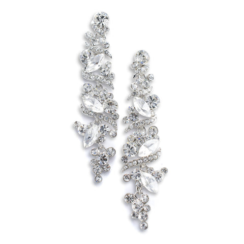 3 Tier Dream Pear Shaped Drop Earrings
