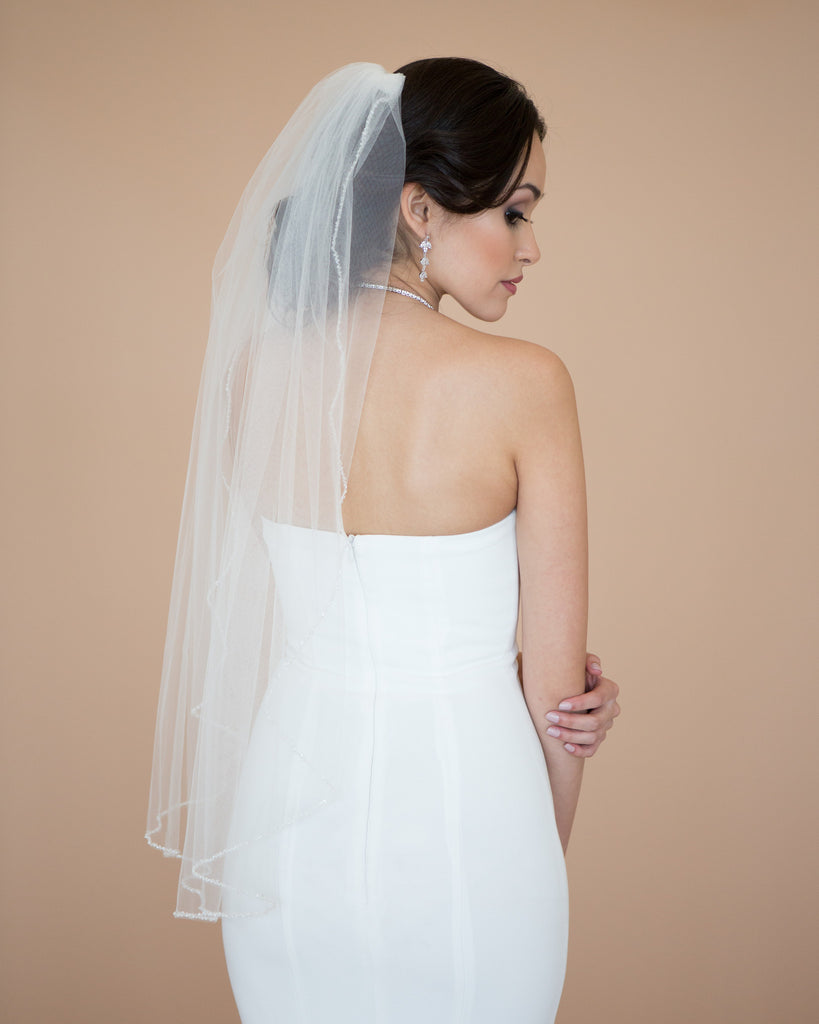 Beaded Wedding Veil