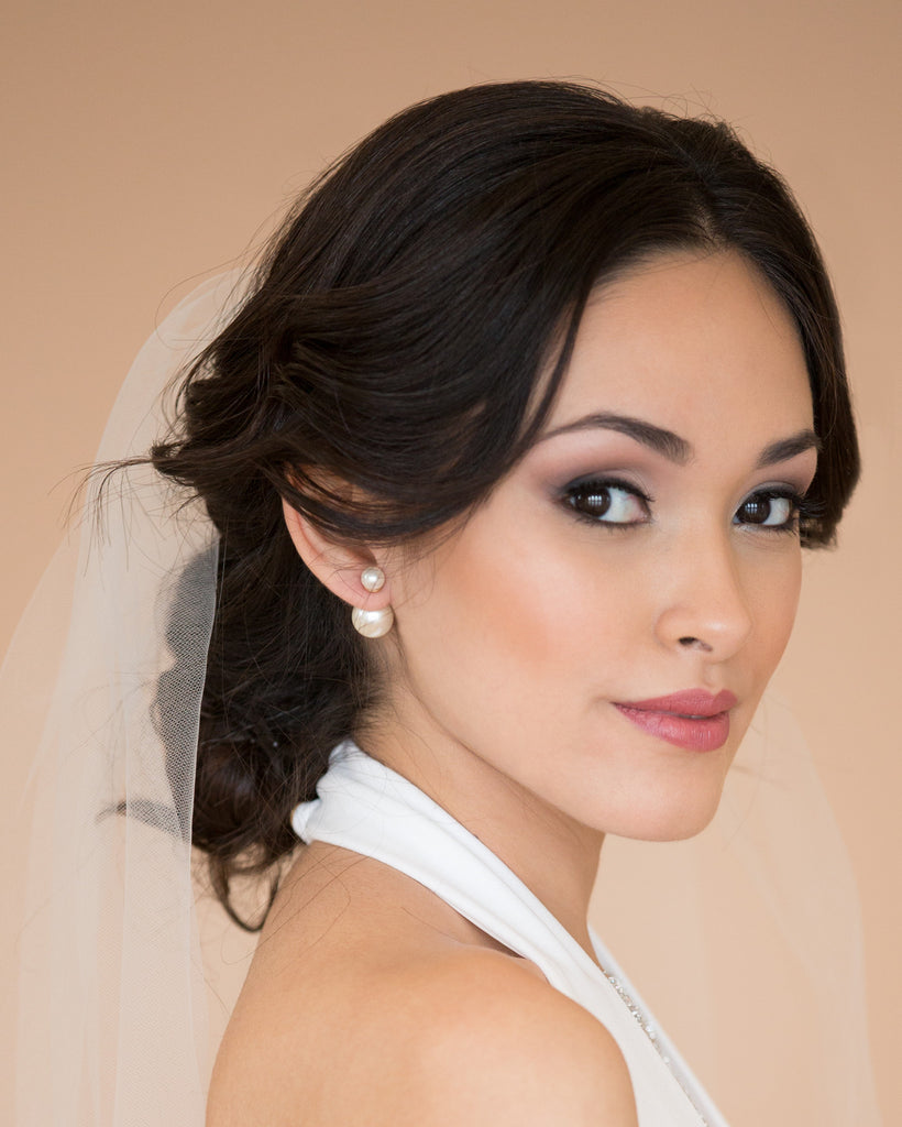 Double Sided Pearl Earrings