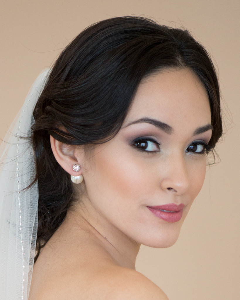 Double Sided Pearl Earrings