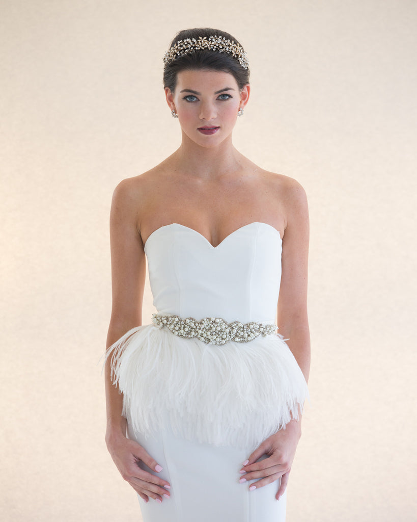 Gold Wedding Headband