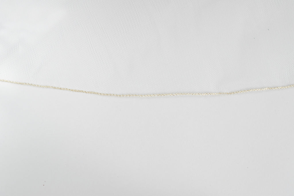 Gold Fingertip Wedding Veil