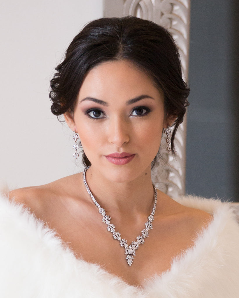 Silver Bridal Necklace