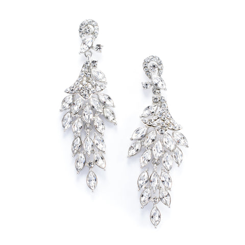3 Tier Dream Pear Shaped Drop Earrings