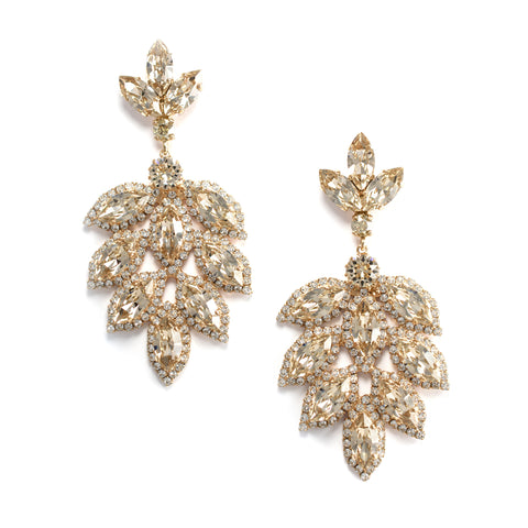 3 Tier Dream Pear Shaped Drop Earrings