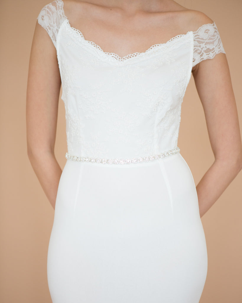 Silver Crystal Bridal Belt