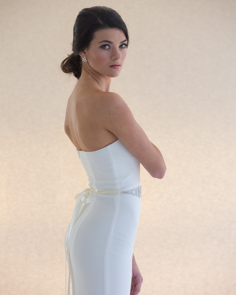 Silver Crystal Bridal Belt