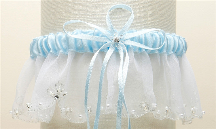 Blue Bridal Garter