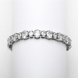 Silver Crystal Bridal Bracelet