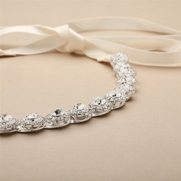 Silver Crystal Bridal Belt
