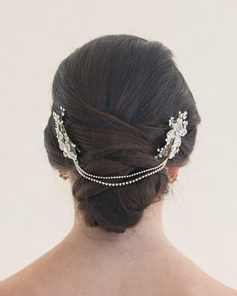 Myrtle Hair Chain — Edera Jewelry | Heirloom Lace Wedding Accessories