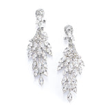 Silver Chandelier Bridal Earrings