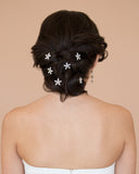 Silver Floral Bridal Hairpins
