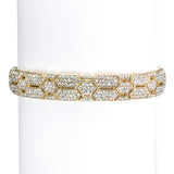 Gold Crystal Bridal Bracelet